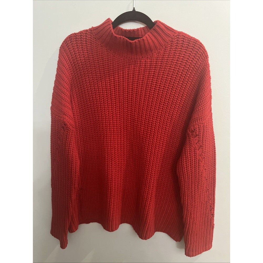 Lovers & Friends Sweater Red Boho Cozy Y2K Distressed Lrg
